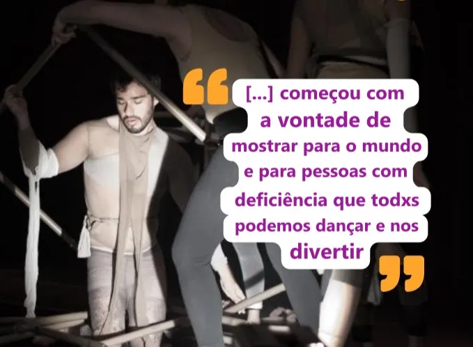Bailarino, youtuber, LGBT e PCD, SIM!
